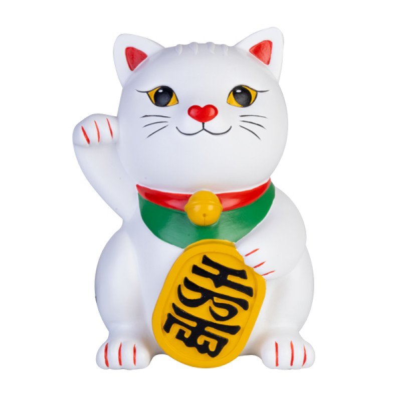 Table Lamp White Lucky Kitty - 1st Stop Marshall's Health Shop, Gift Shop! - Heath and Natural Therapy New Brighton Christchurch - Naturopath