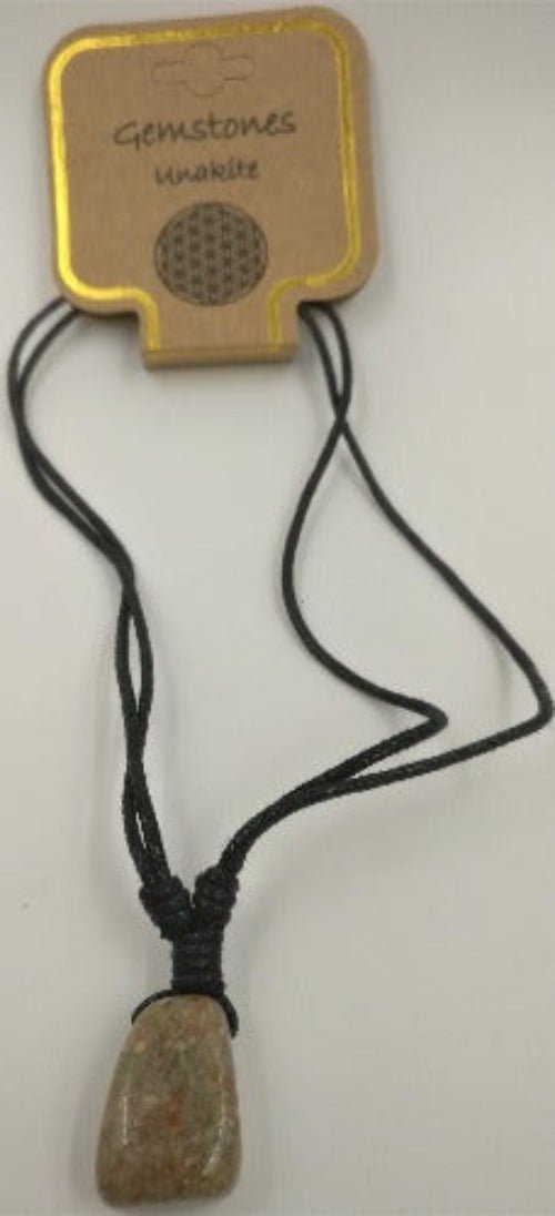 Tumblestone Pendant Unakite