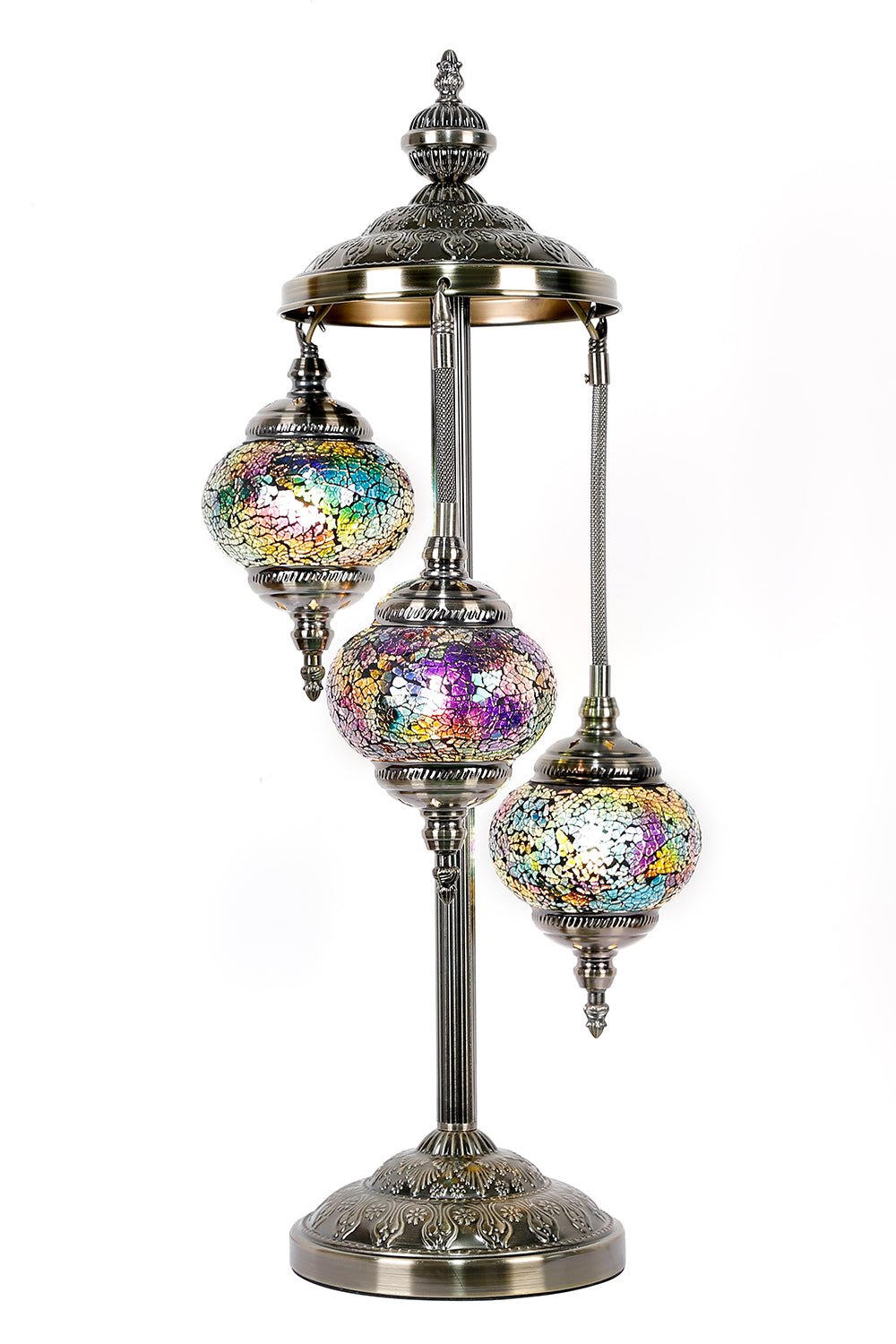 Turkish Mosaic Lamp Multi - Coloured 3 Tier TL48 - MarshallsHealthShop