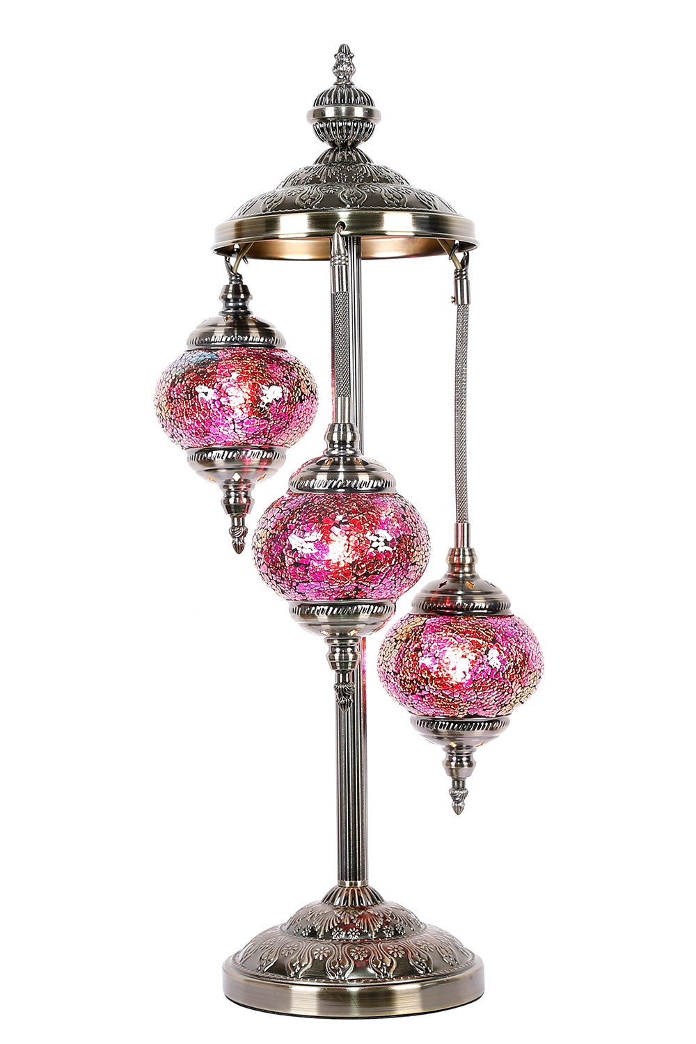 Turkish Mosaic Lamp Multi - Coloured 3 Tier TL49 - MarshallsHealthShop