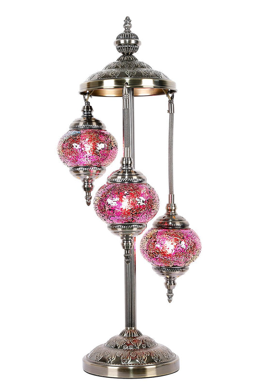 Turkish Mosaic Lamp Multi - Coloured 3 Tier TL49 - MarshallsHealthShop