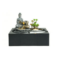 Water Feature Zen Garden Meditating Buddha WF77 - 1st Stop Marshall's Health Shop, Gift Shop! - Heath and Natural Therapy New Brighton Christchurch - Naturopath