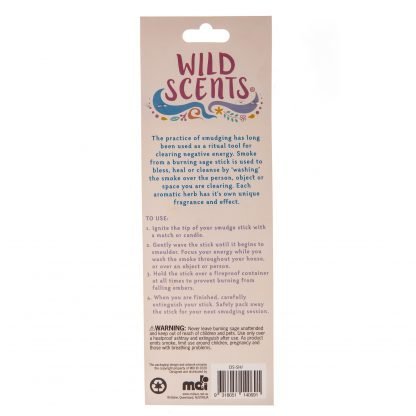 Wild Scents Blissful Sage & Herbs Smudge Stick - 1st Stop Marshall's Health Shop, Gift Shop! - Heath and Natural Therapy New Brighton Christchurch - Naturopath