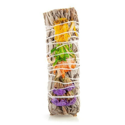 Wild Scents Good Vibes Sage & Herbs Smudge Stick - 1st Stop Marshall's Health Shop, Gift Shop! - Heath and Natural Therapy New Brighton Christchurch - Naturopath
