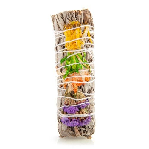 Wild Scents Good Vibes Sage & Herbs Smudge Stick - 1st Stop Marshall's Health Shop, Gift Shop! - Heath and Natural Therapy New Brighton Christchurch - Naturopath