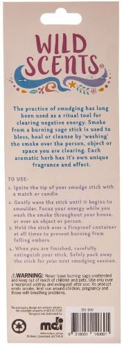 Wild Scents Morning Glory Sage & Herbs Smudge Stick - 1st Stop Marshall's Health Shop, Gift Shop! - Heath and Natural Therapy New Brighton Christchurch - Naturopath