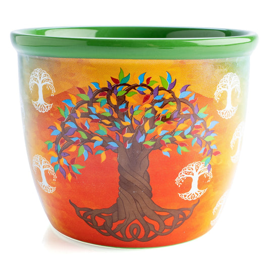 Wild Scents Tree of Life Ceramic Smudge Bowl - MarshallsHealthShop