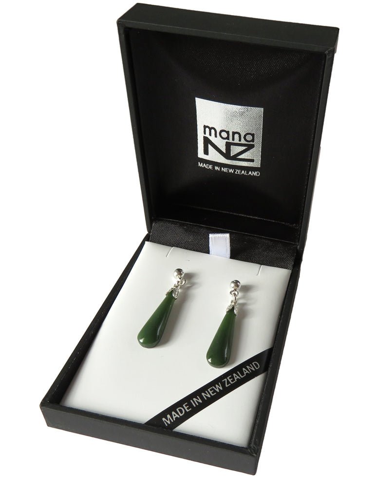WildSide NZ Greenstone Drop Earrings - 1st Stop Marshall's Health Shop, Gift Shop! - Heath and Natural Therapy New Brighton Christchurch - Naturopath