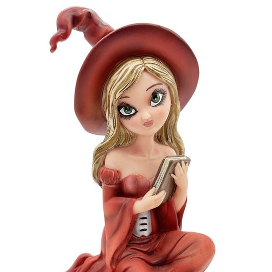 Witch Figurine With Book - MarshallsHealthShop