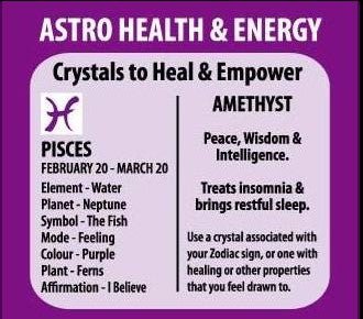 Zodiac Bracelet Amethyst Pisces - MarshallsHealthShop